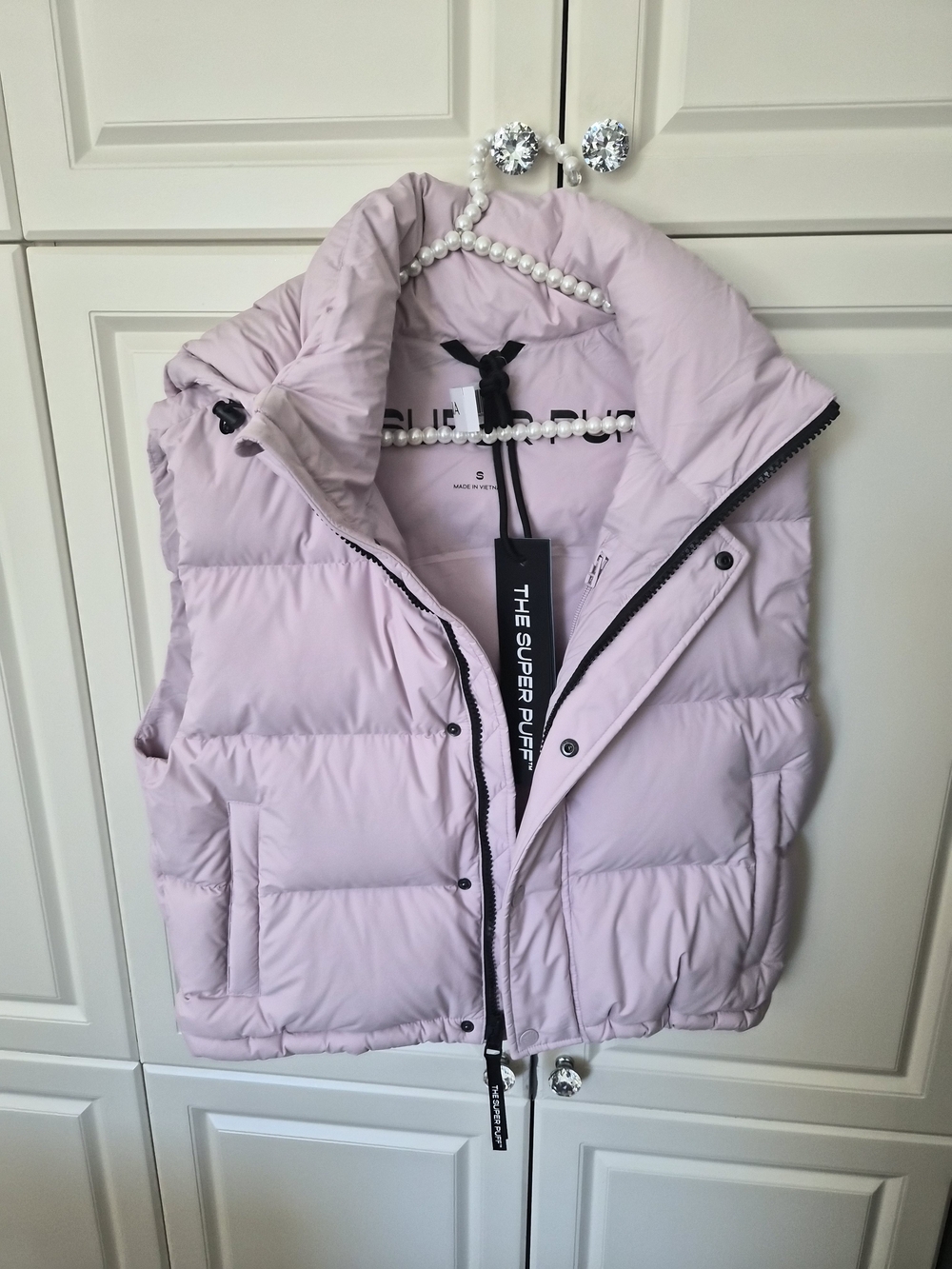 Aritzia Light Pink Super Puffer Vest